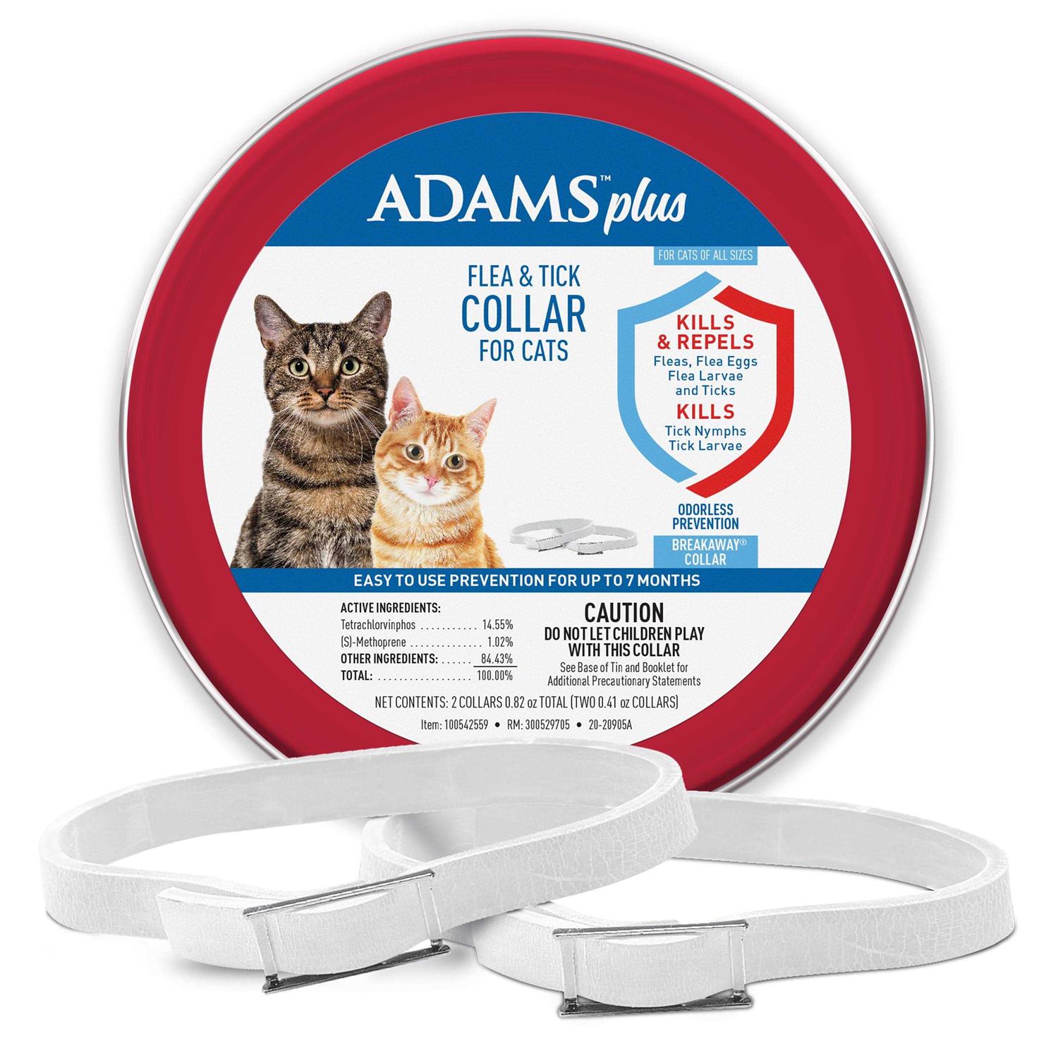 Adams Plus Flea & Tick Collar for Cats - Pet Supplies online store