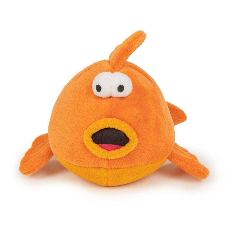 goDog Action Plush Gold Fish Dog Toy - Pet Supplies online store