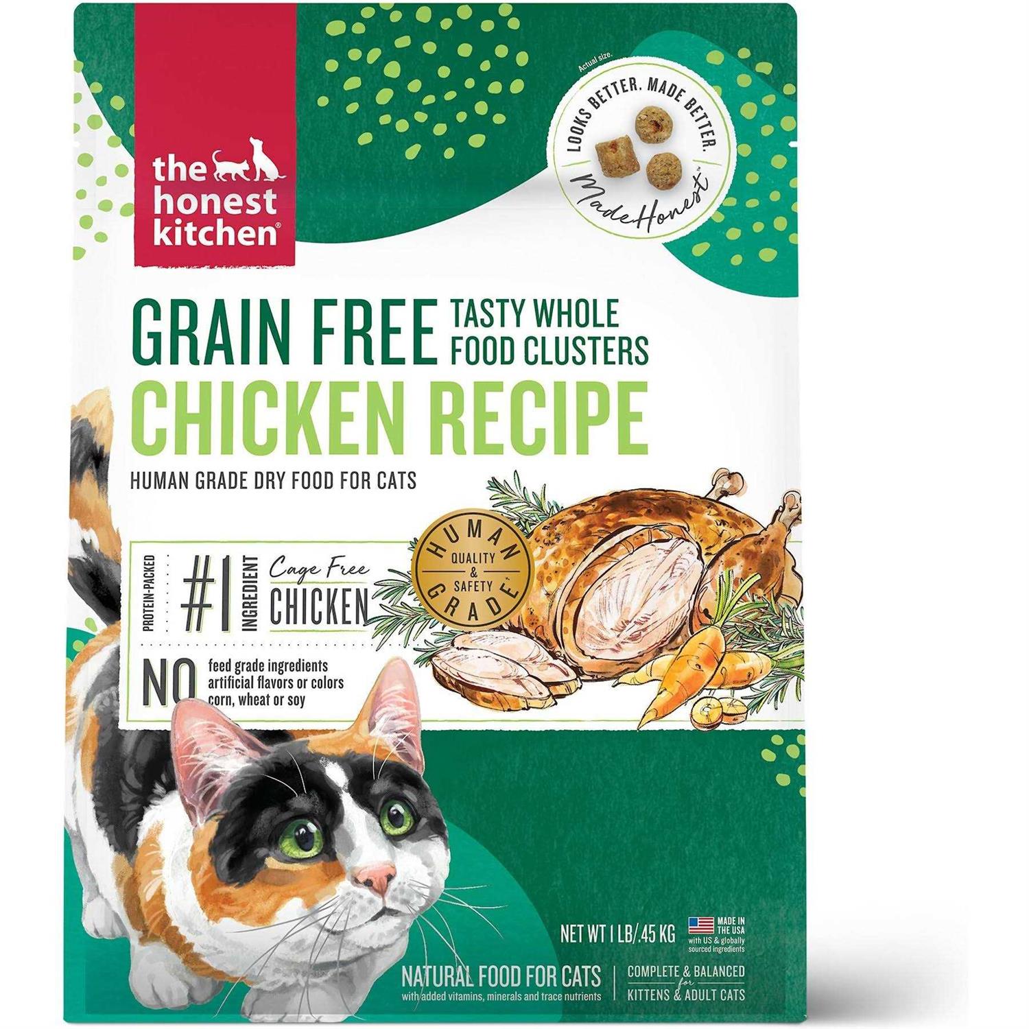 The Honest Kitchen Grain-Free Chicken Whole Food Clusters Dry Cat Food - Pet Supplies online store