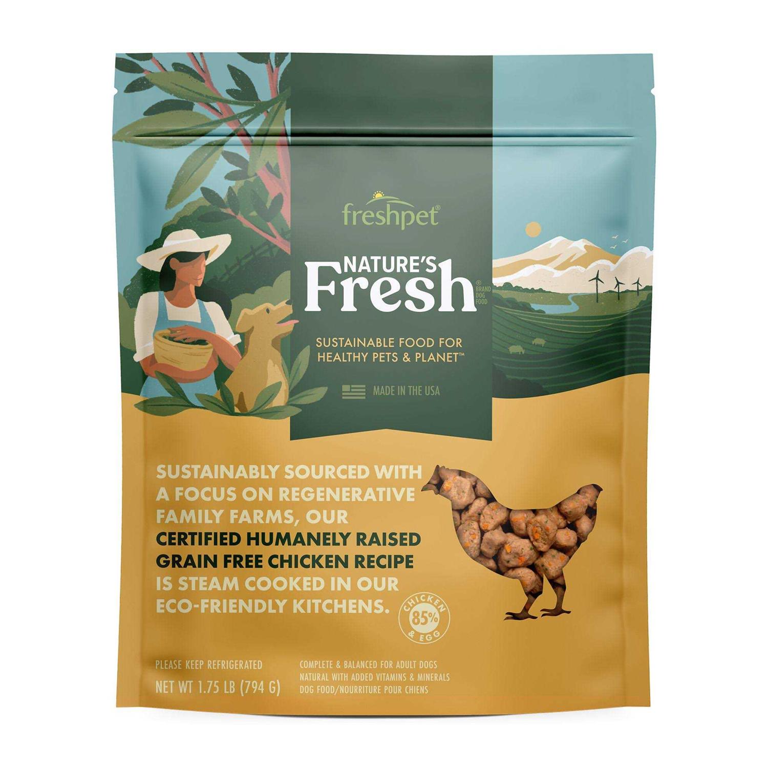 Freshpet Nature's Fresh Adult Grain Free Chicken Recipe Dog Food - Pet Supplies online store
