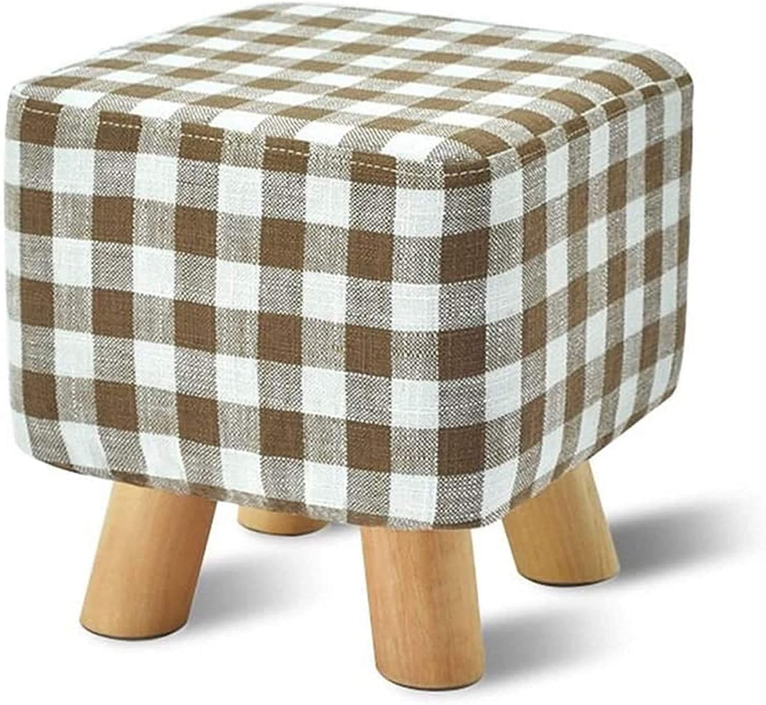 Storage Footstool Solid Wood Solid Color Change Shoes Stool lstered Footstool Footrest Small Seat Foot Rest Chair lstered Stool