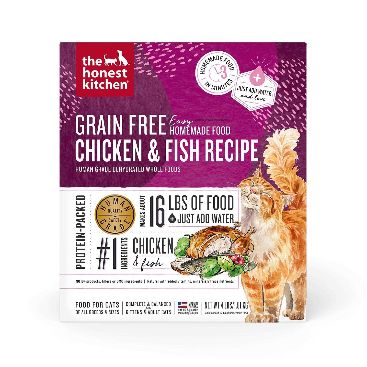 The Honest Kitchen Chicken & Fish Grain-Free Dehydrated Cat Food - Pet Supplies online store
