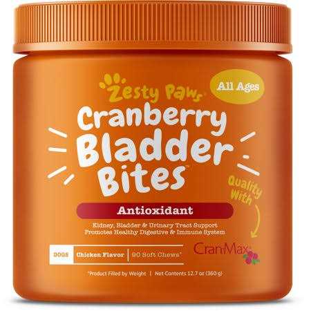 Zesty Paws Cranberry Bladder Bites for Dogs - Pet Supplies online store