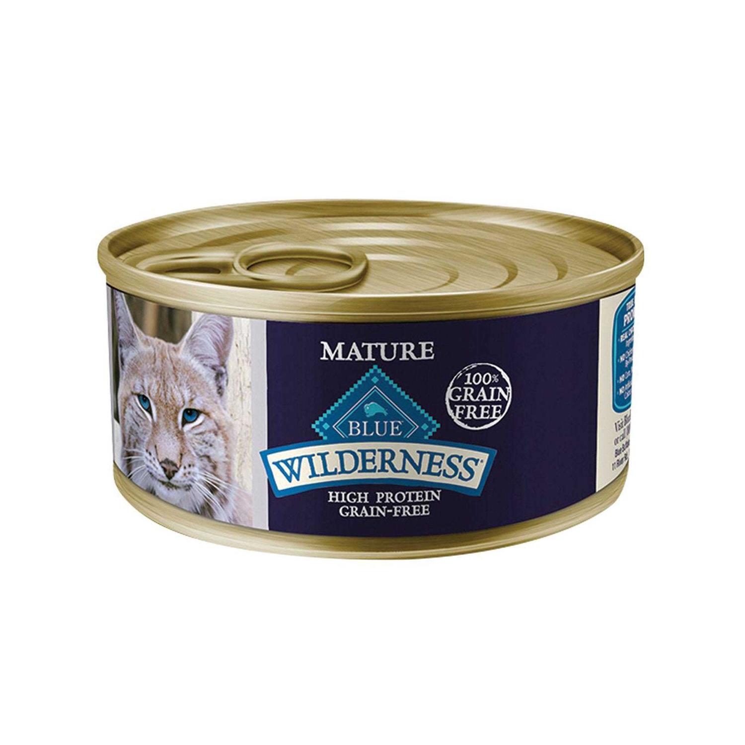 Blue Buffalo Wilderness Mature Chicken Recipe Grain-Free Wet Cat Food Can - Pet Supplies online store