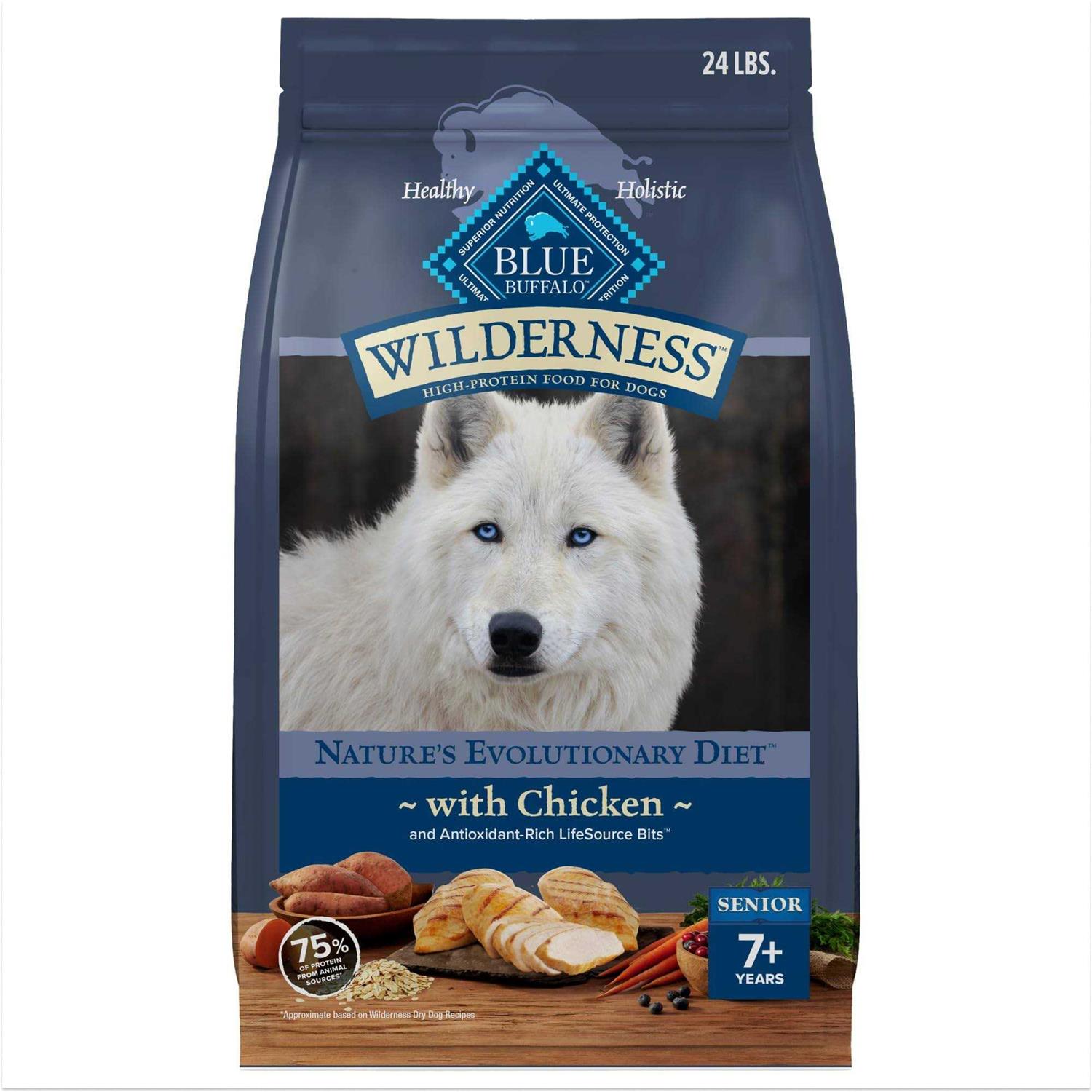 Blue Buffalo Wilderness Chicken Senior Dry Dog Food - Pet Supplies online store