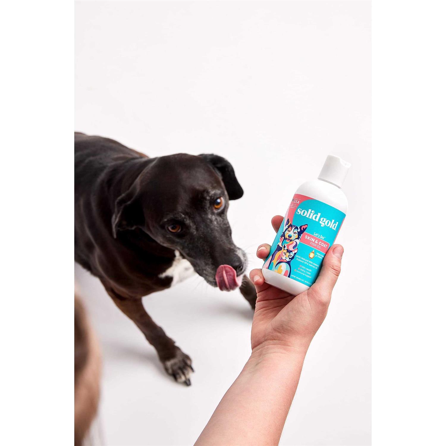 Solid Gold Fish Oil for Dogs & Cats Wild Alaskan Salmon Oil for Dogs Skin and Coat Support - Pet Supplies online store