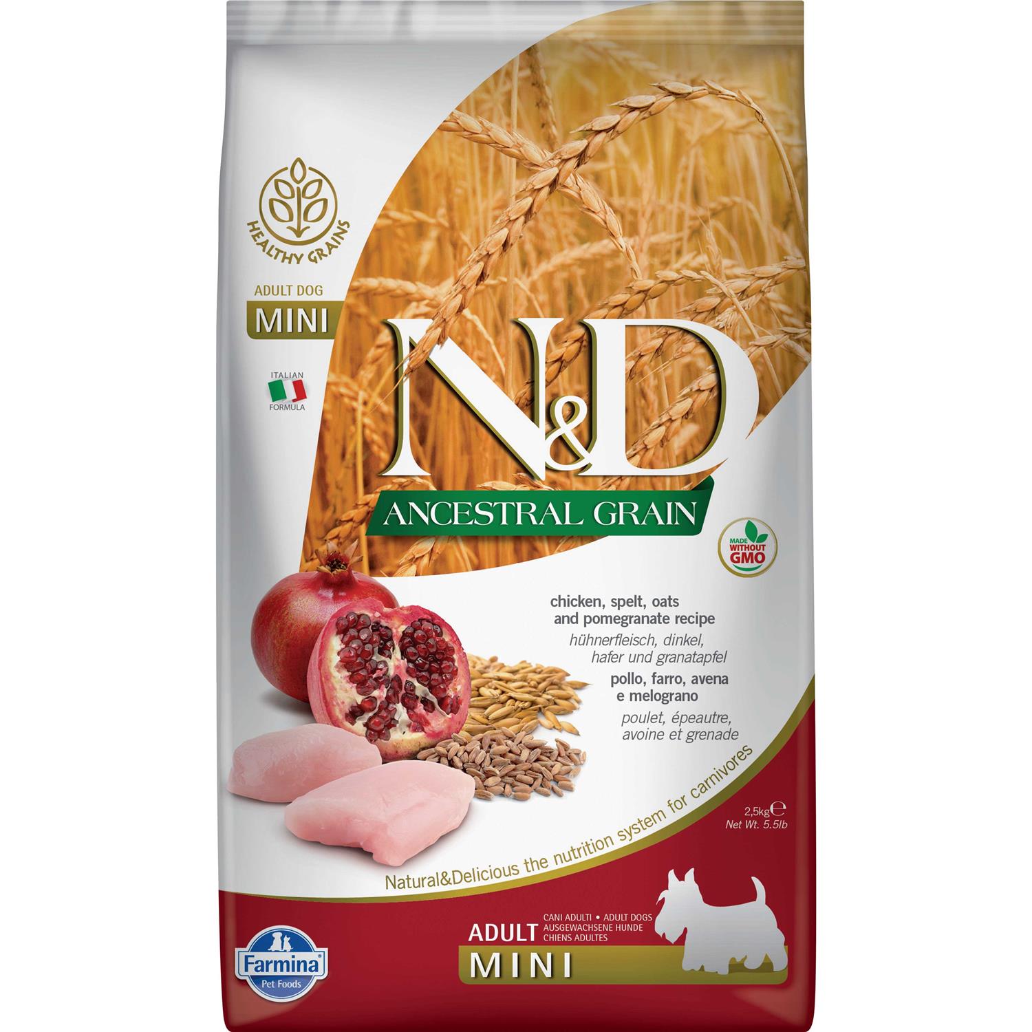 Farmina N&D Ancestral Grain Chicken & Pomegranate Dry Dog Food - Pet Supplies online store