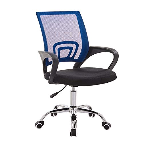 Swivel Office Chair, Lifting Computer Chair, Household Multifunction Study Chair, Office Chair, Company Staff Chair, Simple Mesh Chair, 10 Colors Task Chair (Orange White Frame)