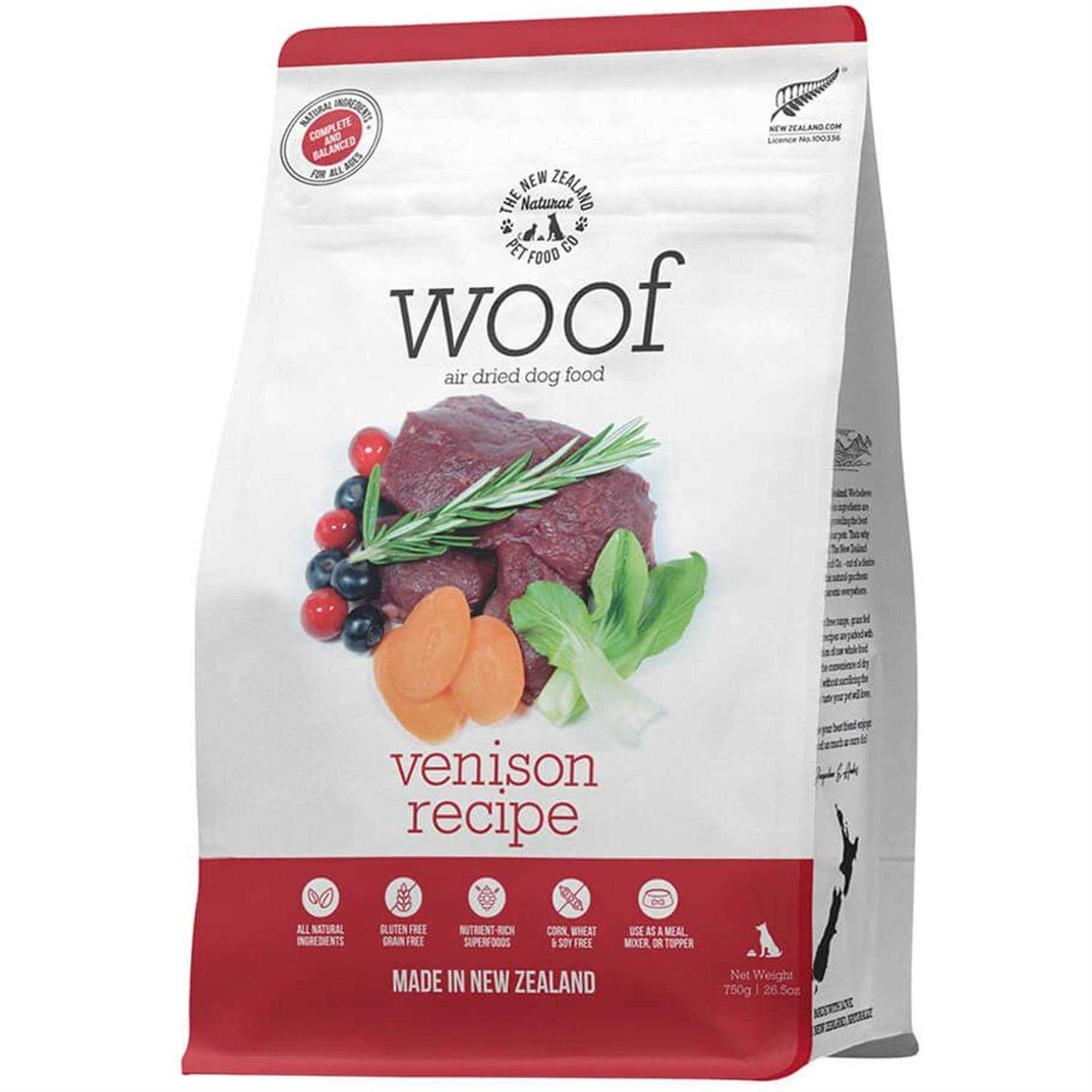 Woof Venison Air Dried Food - Pet Supplies online store