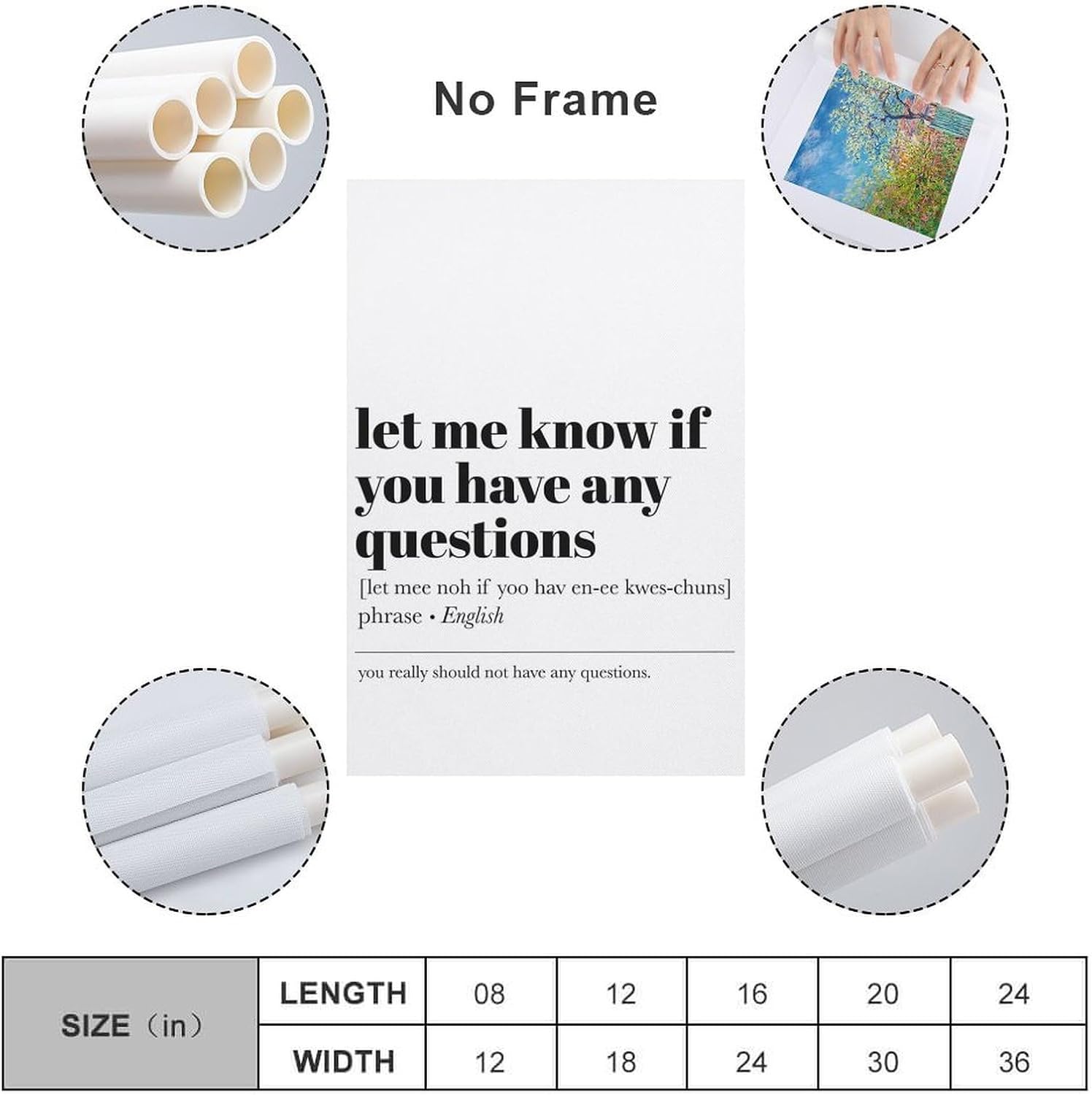 Miuxe Office Decor, Funny Office Signs, Office Wall Art, Home Office Decor, Cubicle Decor Canvas Art Poster And Wall Art Picture Print Modern Family Bedroom Decor Posters Unframed-24x36inch33.0