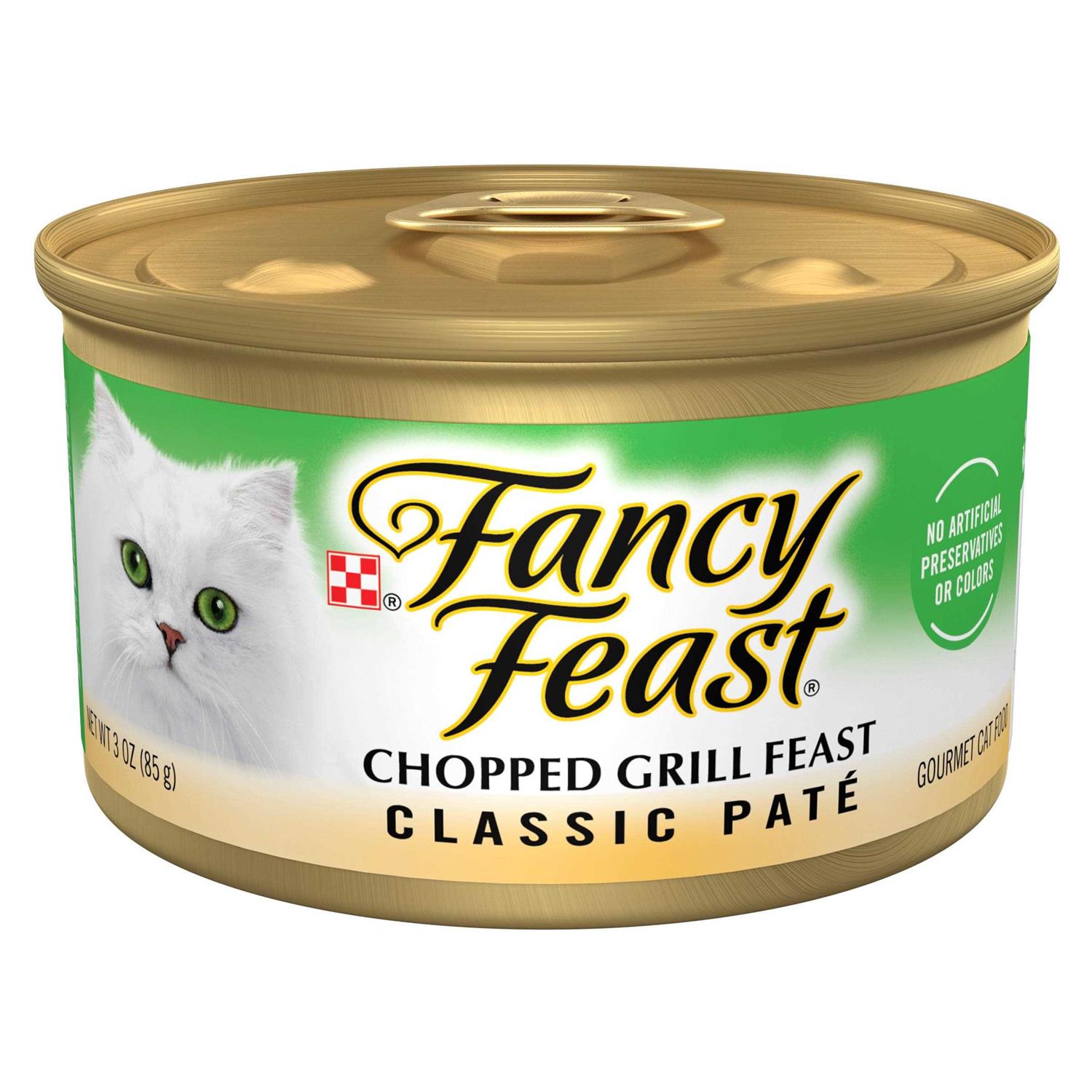 Purina Fancy Feast Chopped Grill Feast Classic Wet Cat Food Pate - Pet Supplies online store
