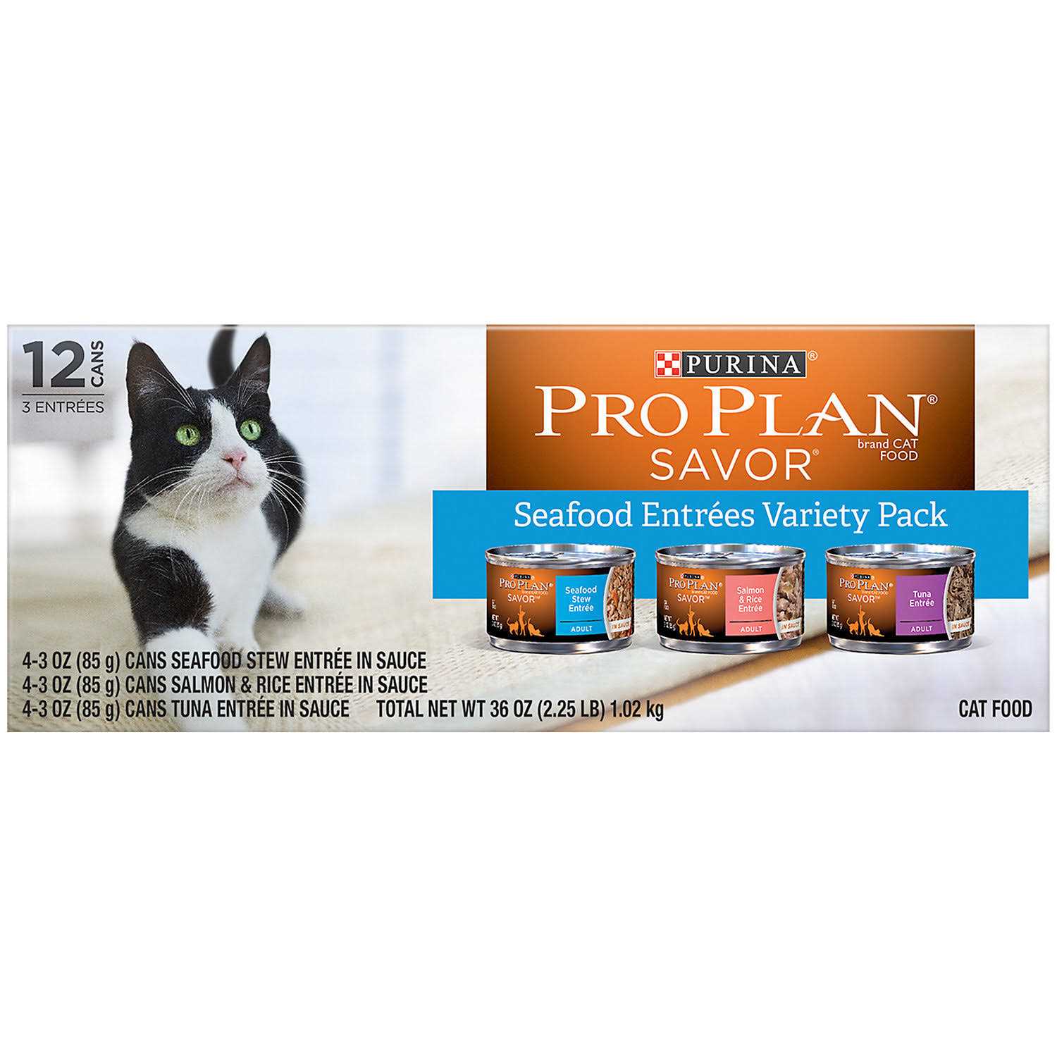Purina Pro Plan Wet Cat Food Variety Pack Seafood Favorites - Pet Supplies online store