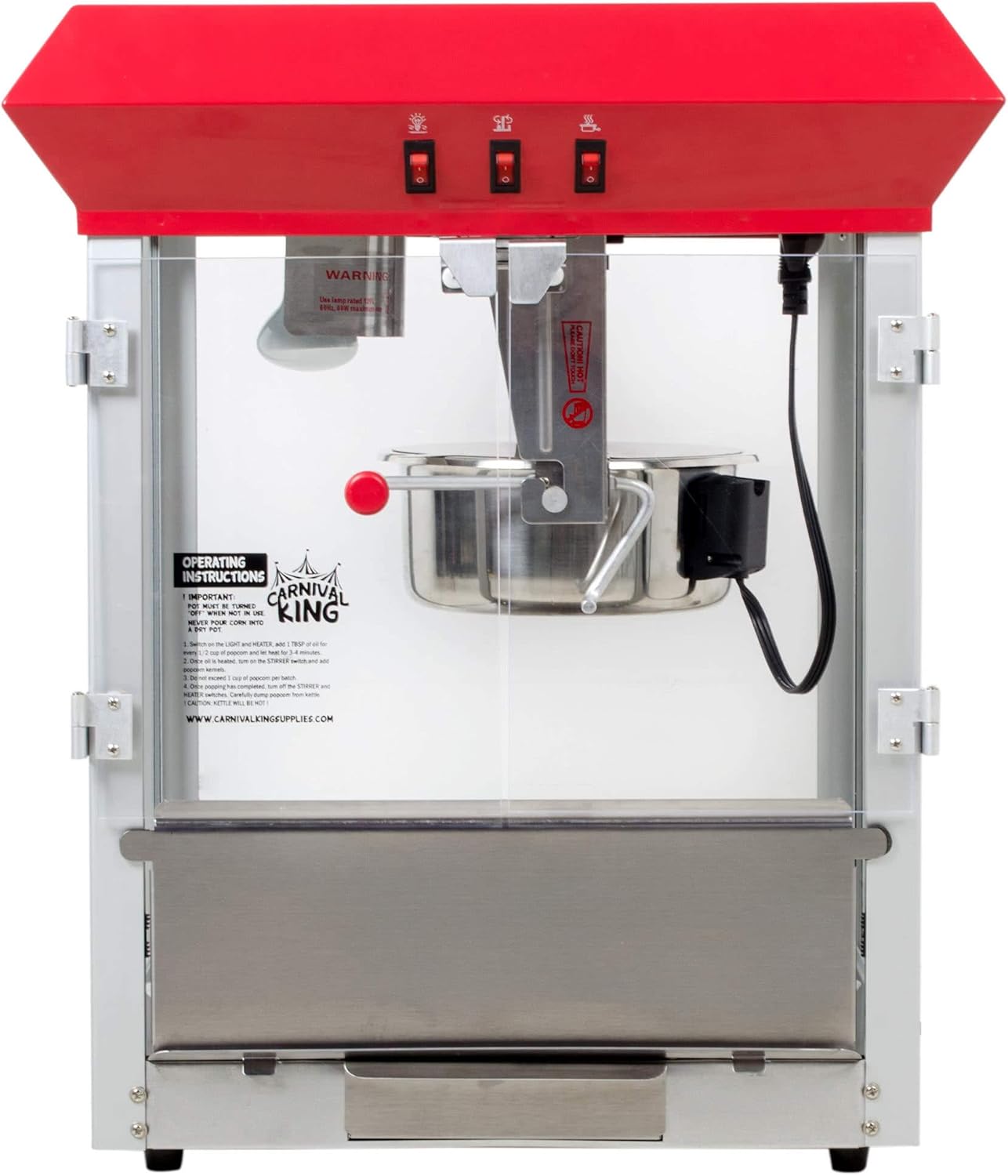 Carnival King PM850 8 oz. Popcorn Machine/Popper - 120V, 850W