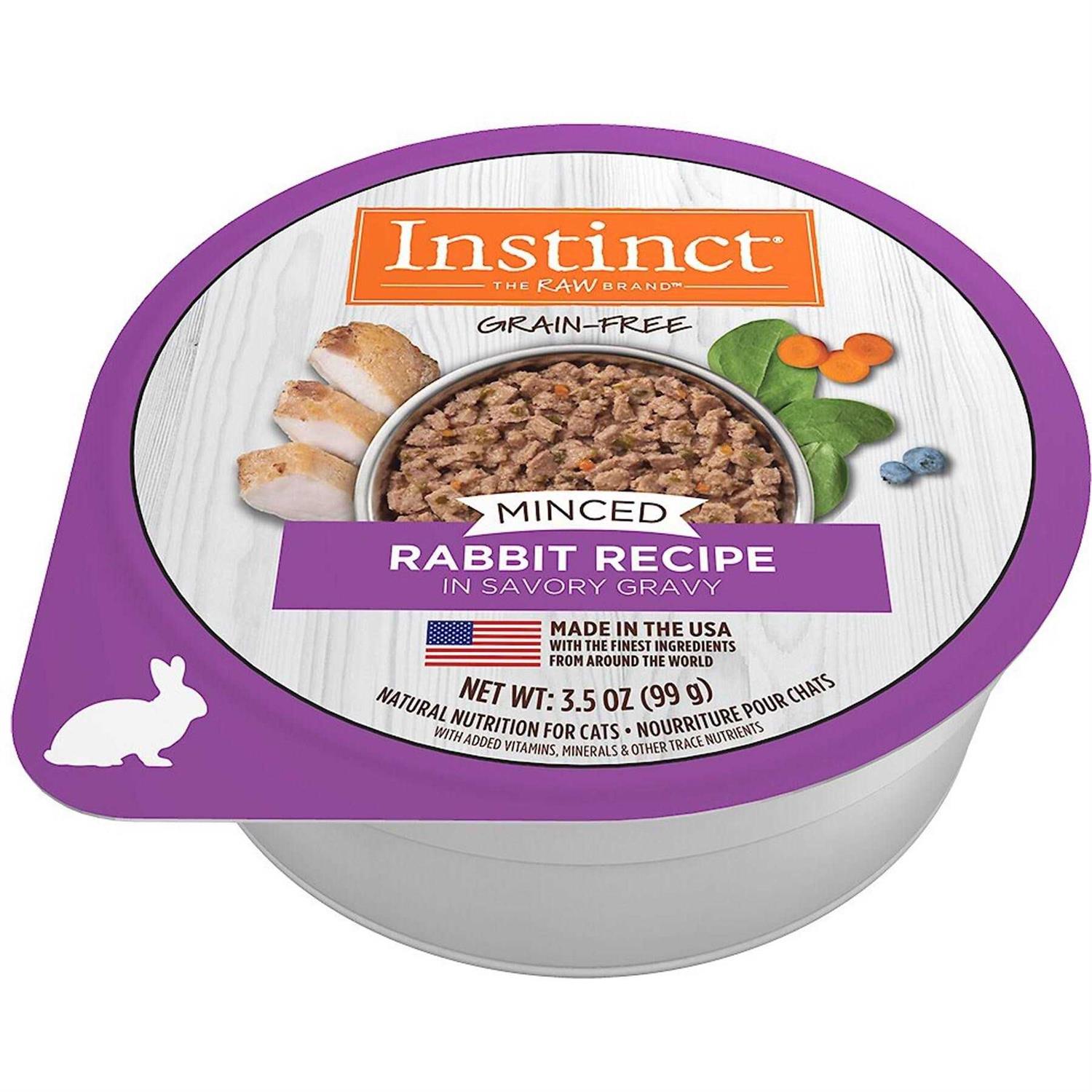 Instinct Grain-Free Minced Recipe Real Wet Cat Food Cups - Pet Supplies online store