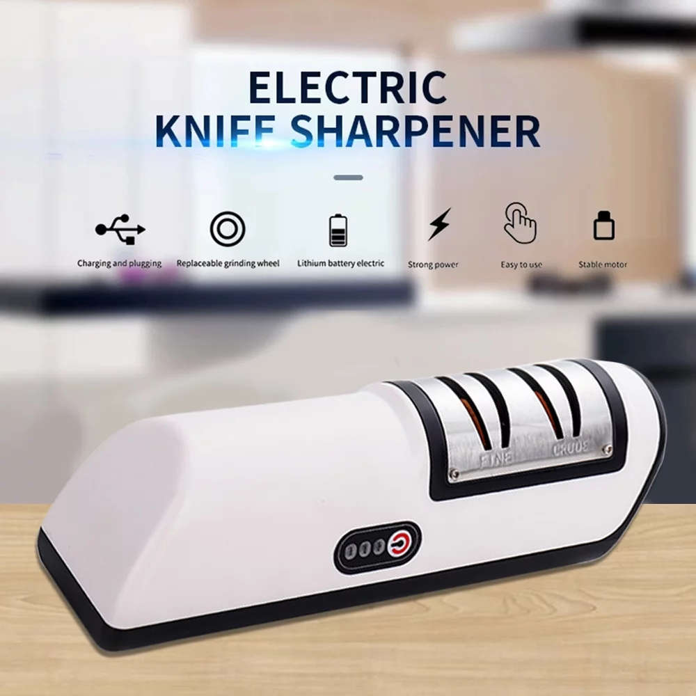 Paddsun Electric Knife Sharpener Professional Kitchen 3 Speed Sharpening System Tool