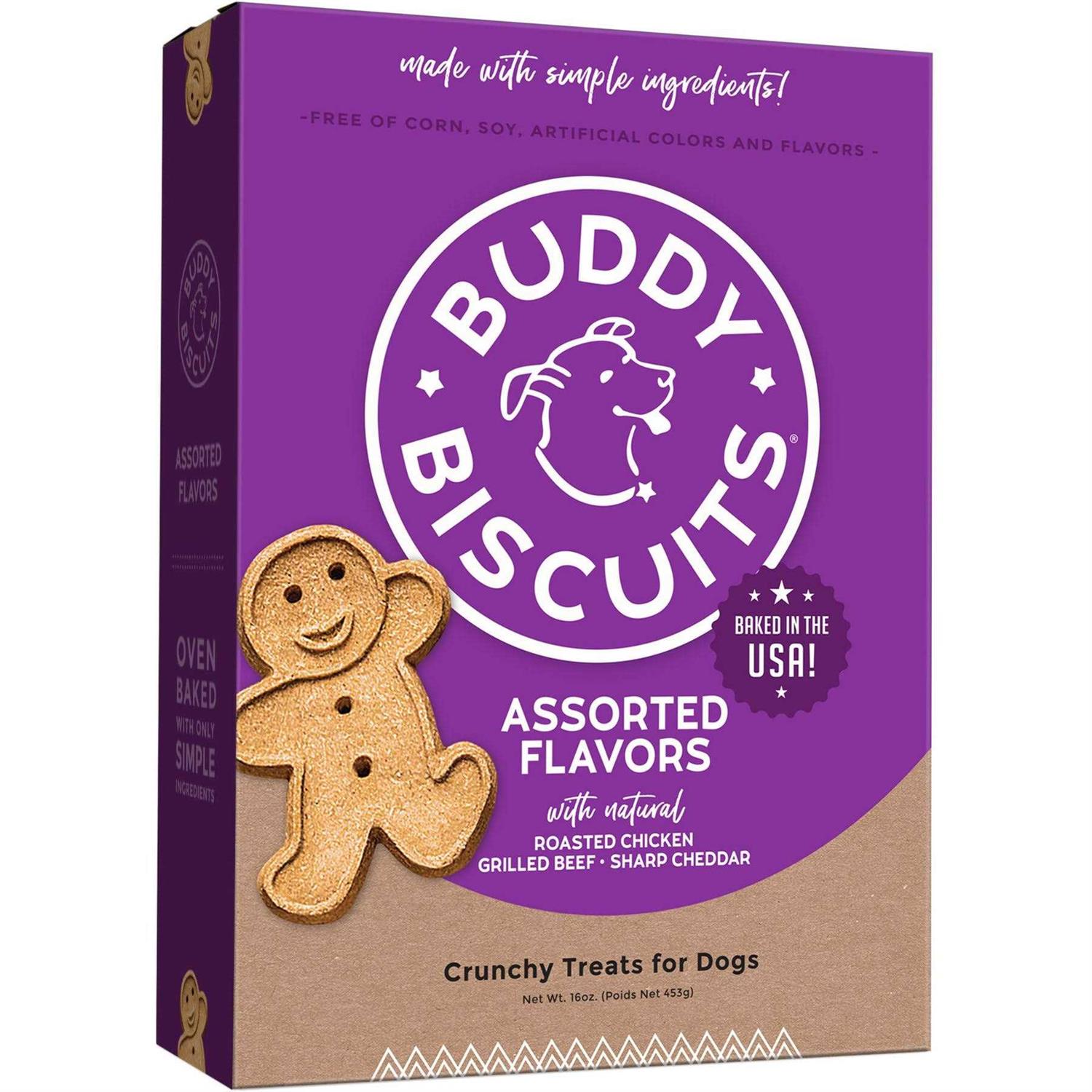 Buddy Biscuits Crunchy Assorted Flavors Dog Treats - Pet Supplies online store