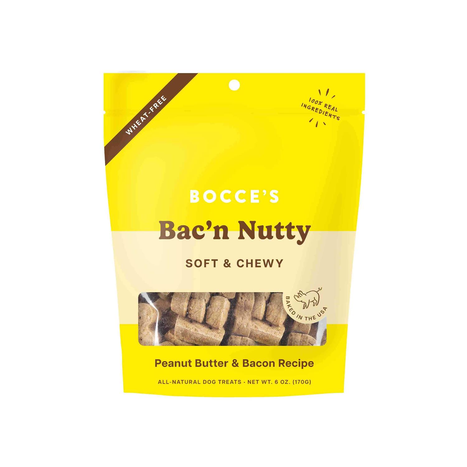 Bocce's Bakery Bac'N Nutty Soft & Chewy Dog Treats - Pet Supplies online store
