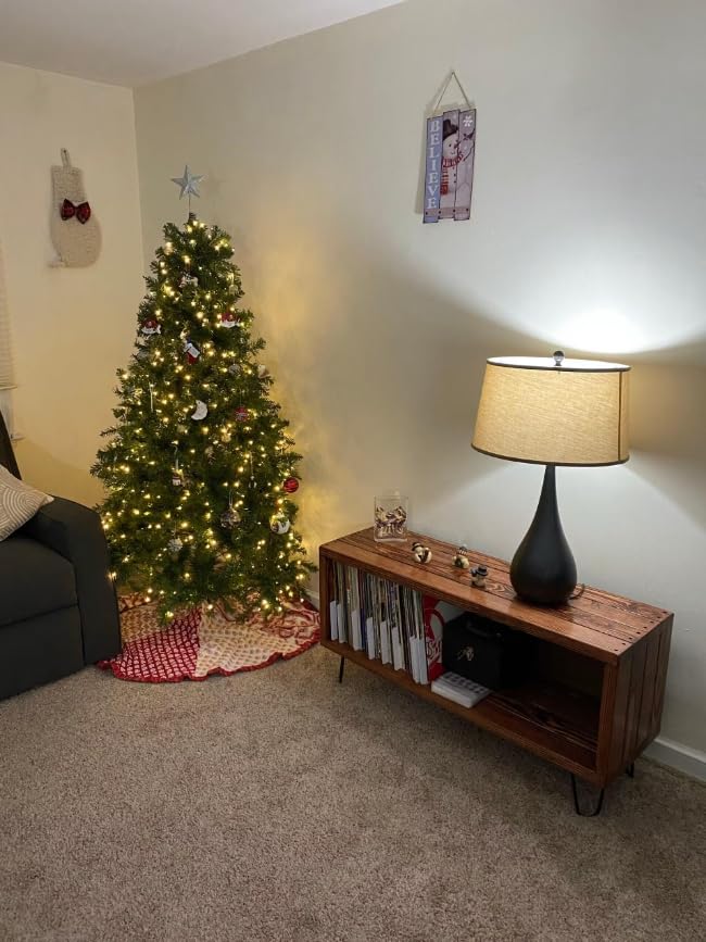 Vinyl Record Storage Furniture | Record Player Stand | Media Console | Tv Stand | Record LP Storage | Turntable Stand (65, Honey)