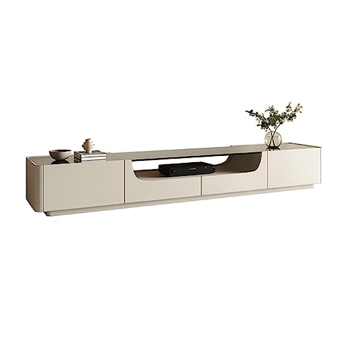 Tv Stand Tv Table Stand Home Multi-functional Cream Style TV Cabinet Simple Modern Locker Living Room Tempered Glass Countertop TV Cabinet Tv Stands for Living Room