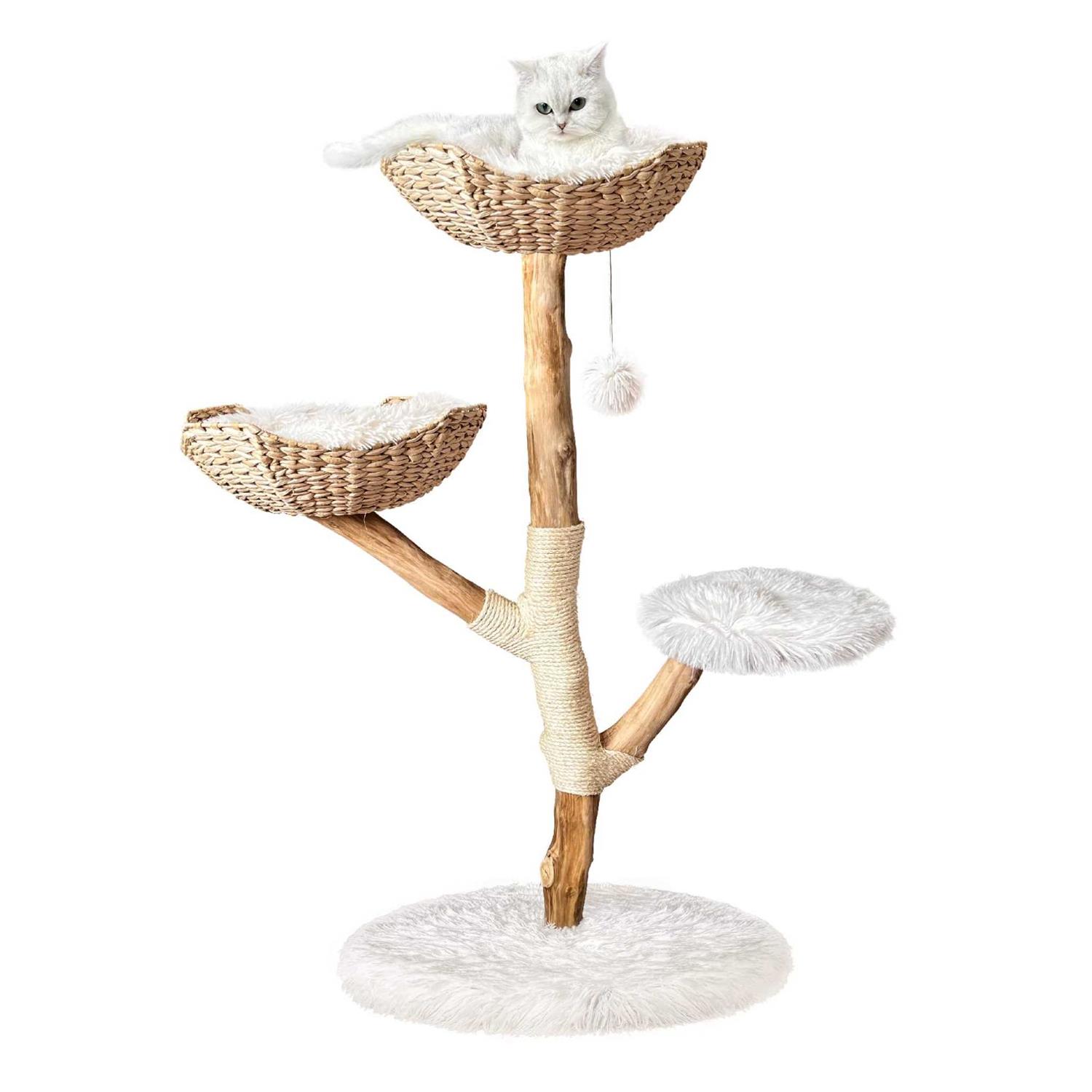 Injollylives Modern Cat Tree Tower Wooden Cat Tower Heavy Duty Cat Trees - Pet Supplies online store