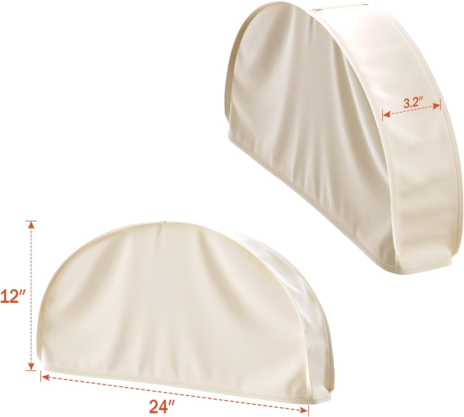 Univivi 12 Inch Shoulder Covers for Clothes (Set of 4) Breathable Shoulder Garment Dust Cover Closet Suit Protects for Suit, Coats, Jackets - Apricot