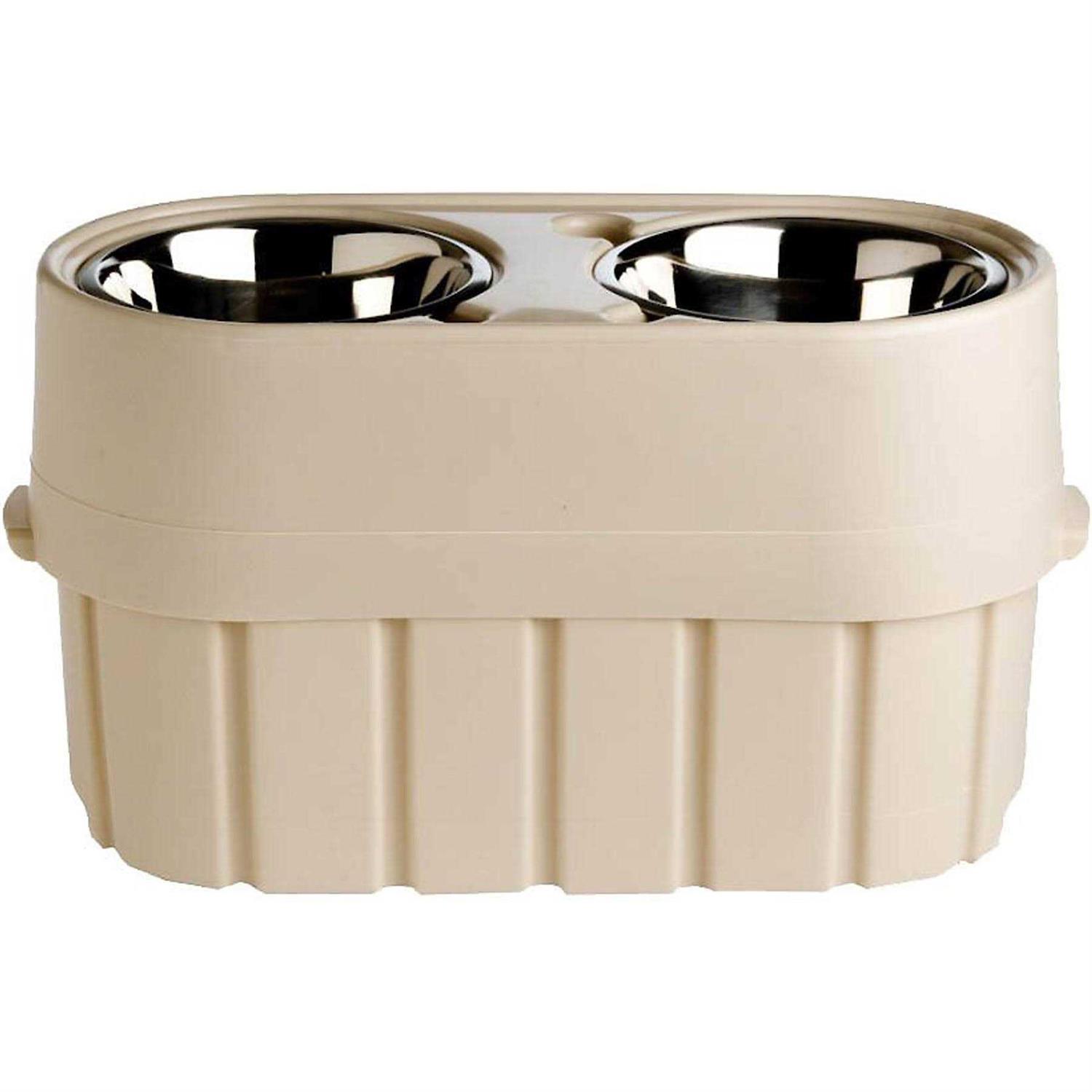Store-N-Feed Elevated Double-Diner Pet Feeder - Pet Supplies online store