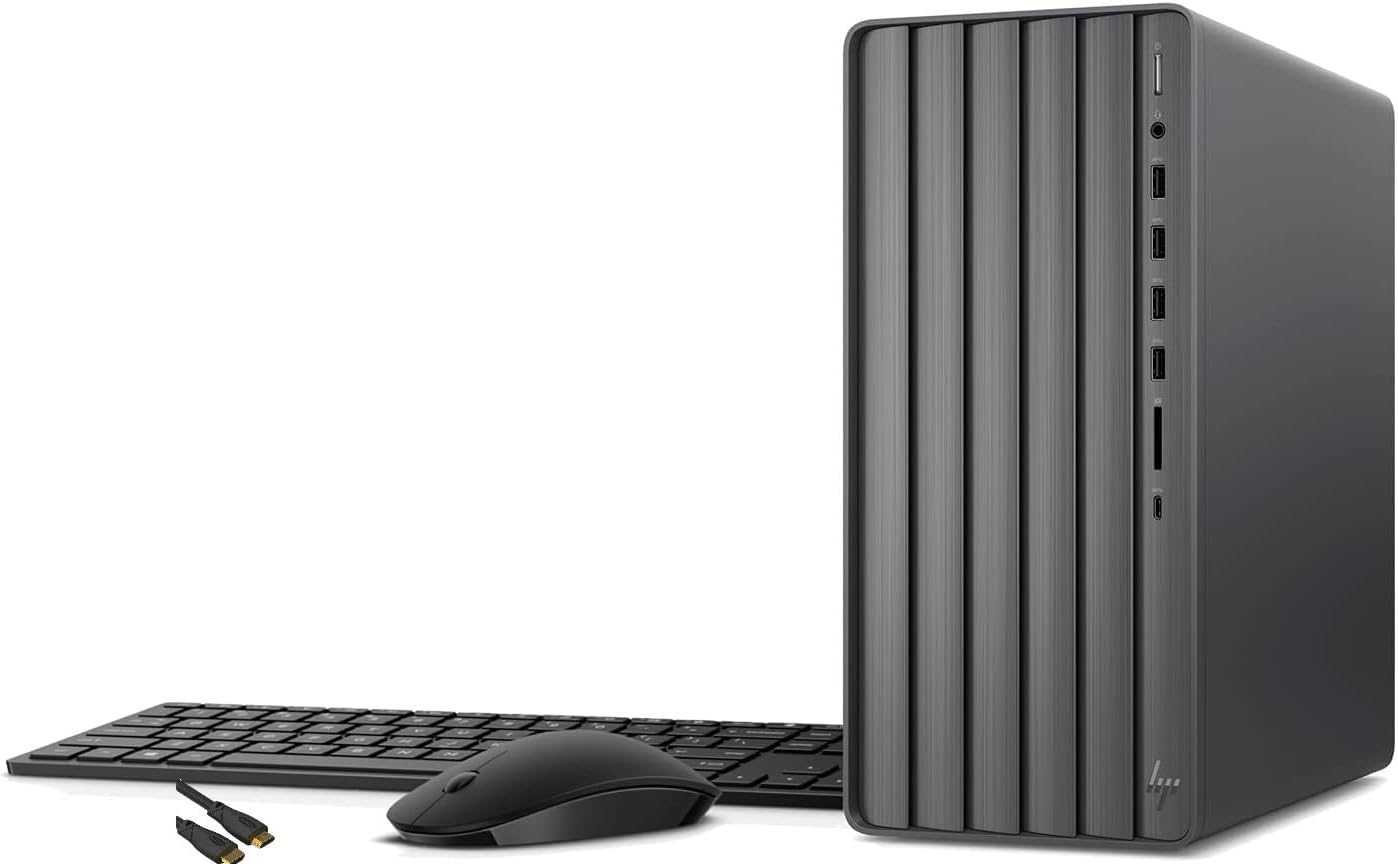 HP Envy Desktop,12th Gen Intel Core i7-12700, Intel UHD Graphics 770,32GB DDR4 RAM, 2TB SSD + 2TB HDD,Wi-Fi 6, Windows 11 Pro, Wireless keyboard and mouse combo