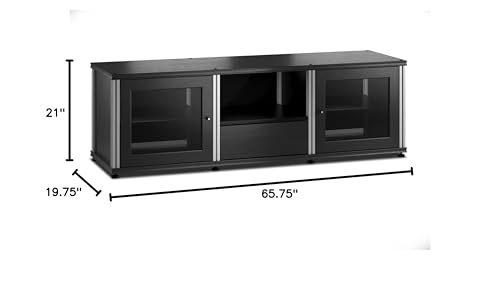 Salamander Synergy 236 A/V Cabinet (Walnut/Black)