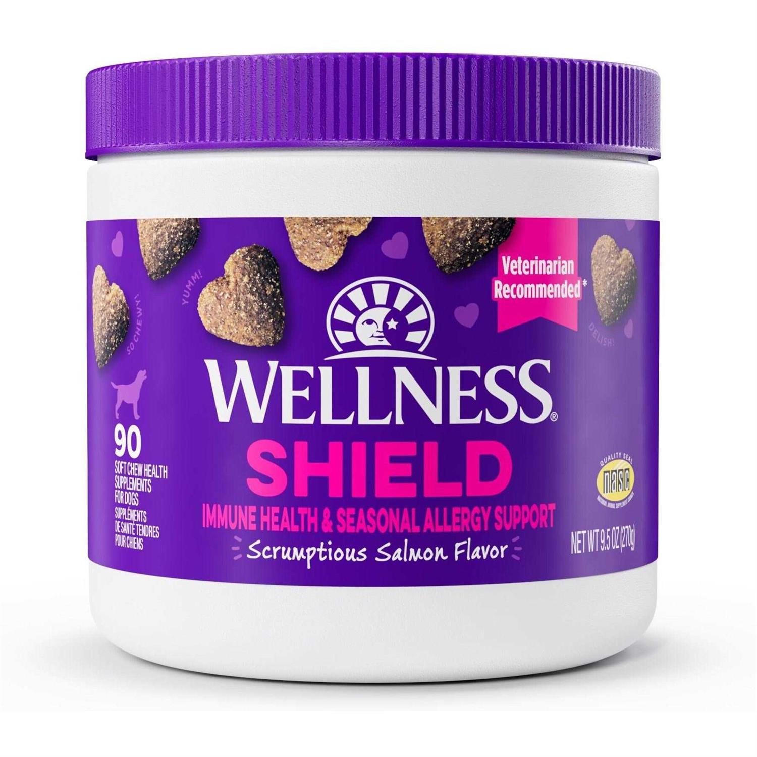 Wellness Salmon Flavored Soft Chew Immune & Allergy Supplements for Dogs - Pet Supplies online store