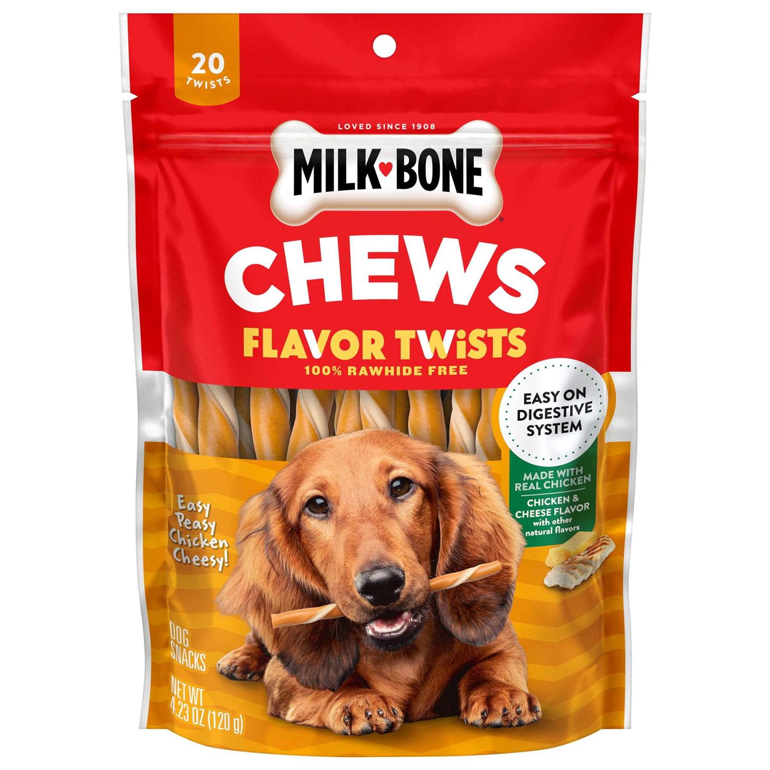 Milk-Bone Easy Peasy Chicken Cheesy Flavor Twists - Pet Supplies online store