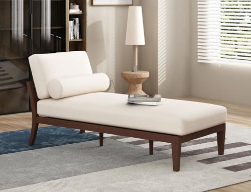 Merax 69.5 Inches Sofa Chaise Lounge Chair Indoor, Upholstered Couches Bed for Living Room Balcony Bedroom Office Patio, Navy Blue, Large