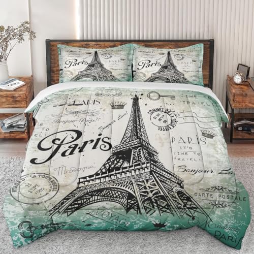 Full Size Comforter Set with 2 Pillowcase, Cowboy Cow Farm Soft Bedding Set for Kids and Adults, Horse Vintage Western Comforter Set for Room Bedroom Bed Decor