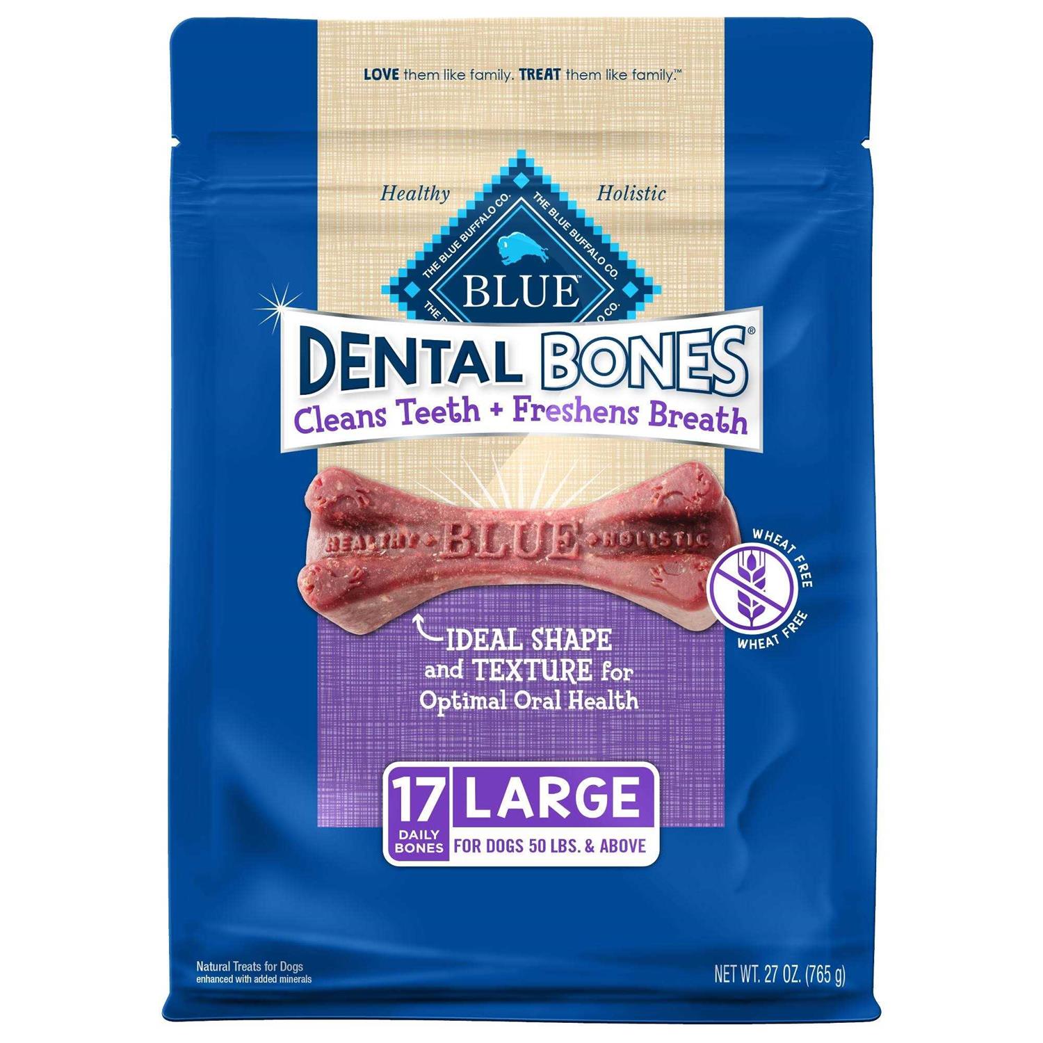 Blue Buffalo Dental Bones Dog Treats - Pet Supplies online store