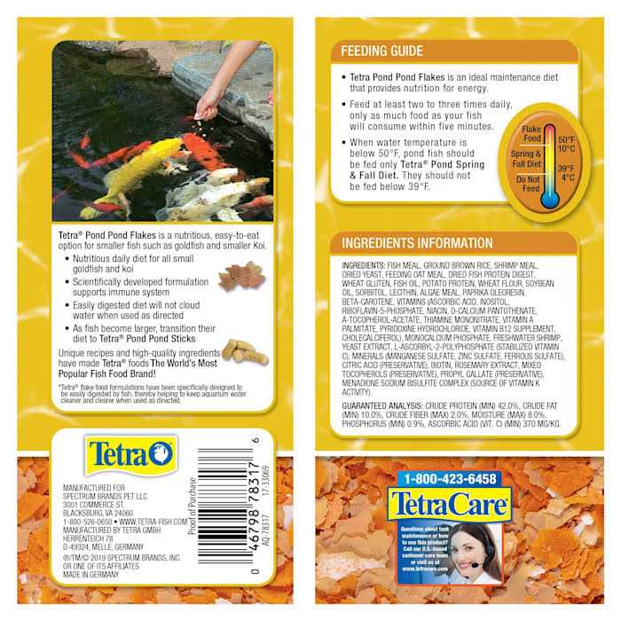 Tetra Pond Flakes Fish Food - Pet Supplies online store