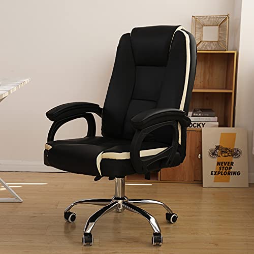 Home Office Chair,Ergonomic High Back Computer Chair PU Leather Task Desk Chair with Rocking Function interesting