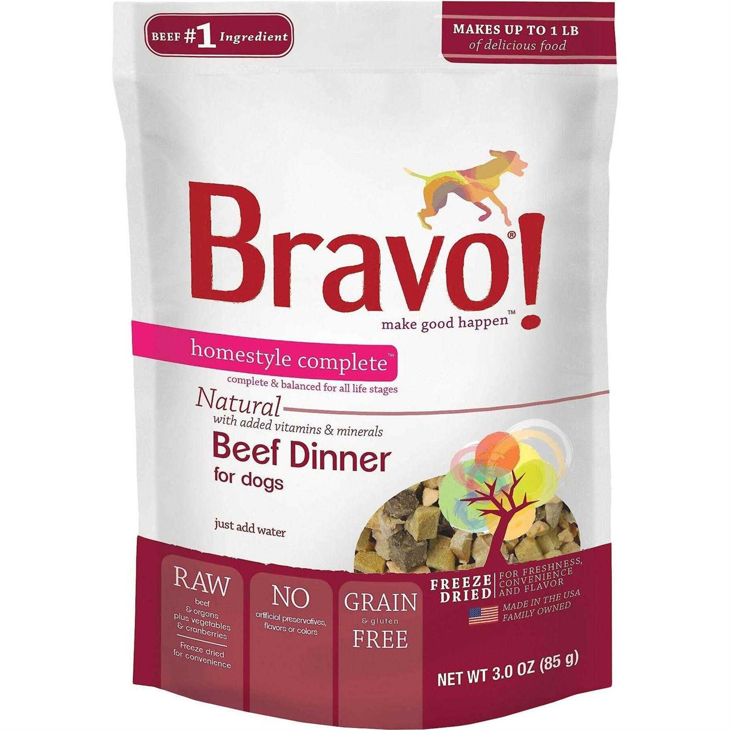 Bravo! Freeze Dried Homestyle Complete Beef Dinner Food - Pet Supplies online store