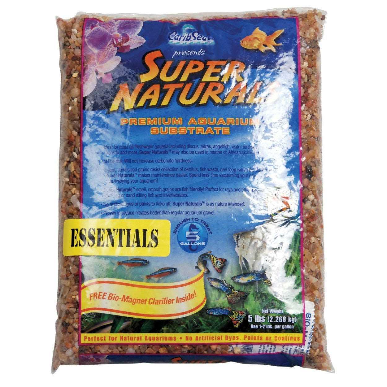 Caribsea 40 lbs Super Natural Essentials Freshwater Gravel Gemstone Creek - Pet Supplies online store