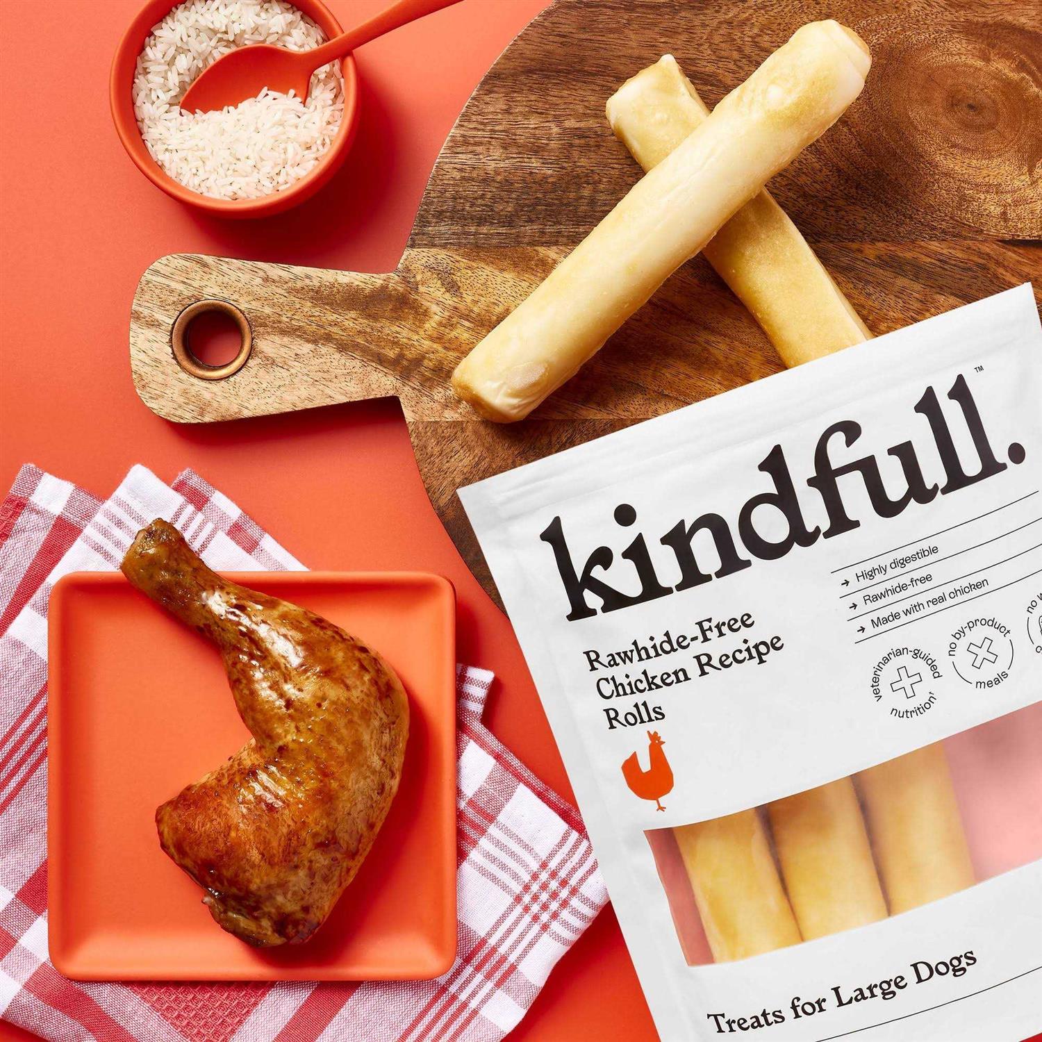 Kindfull Rawhide-Free Chicken Recipe Roll Dog Treat - Pet Supplies online store