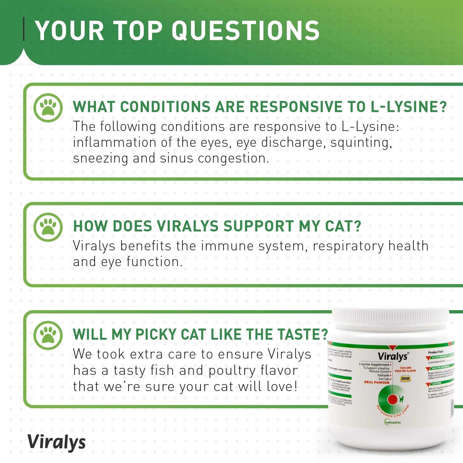 Viralys Oral Powder for Cats - Pet Supplies online store