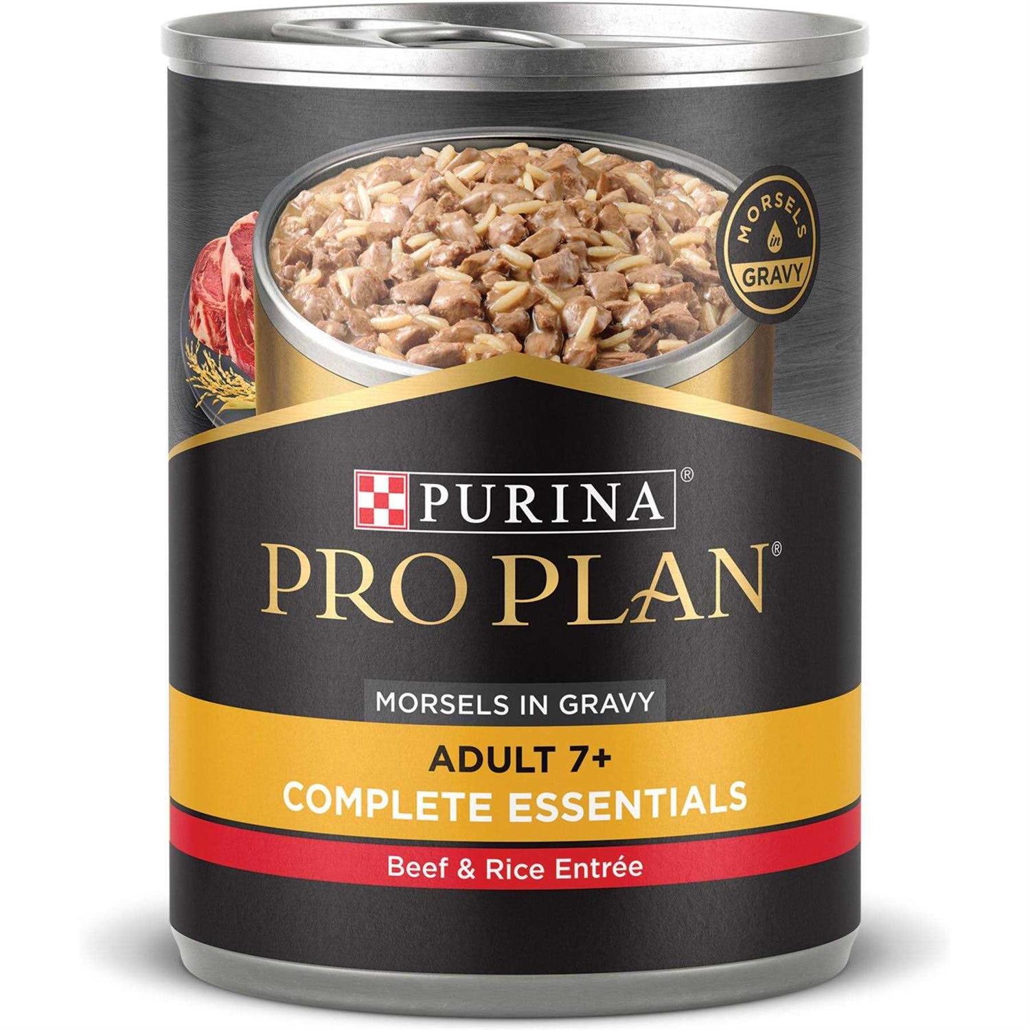 Purina Pro Plan Senior Gravy Wet Dog Food Focus Morsels in Gravy Beef & Rice Entree - Pet Supplies online store