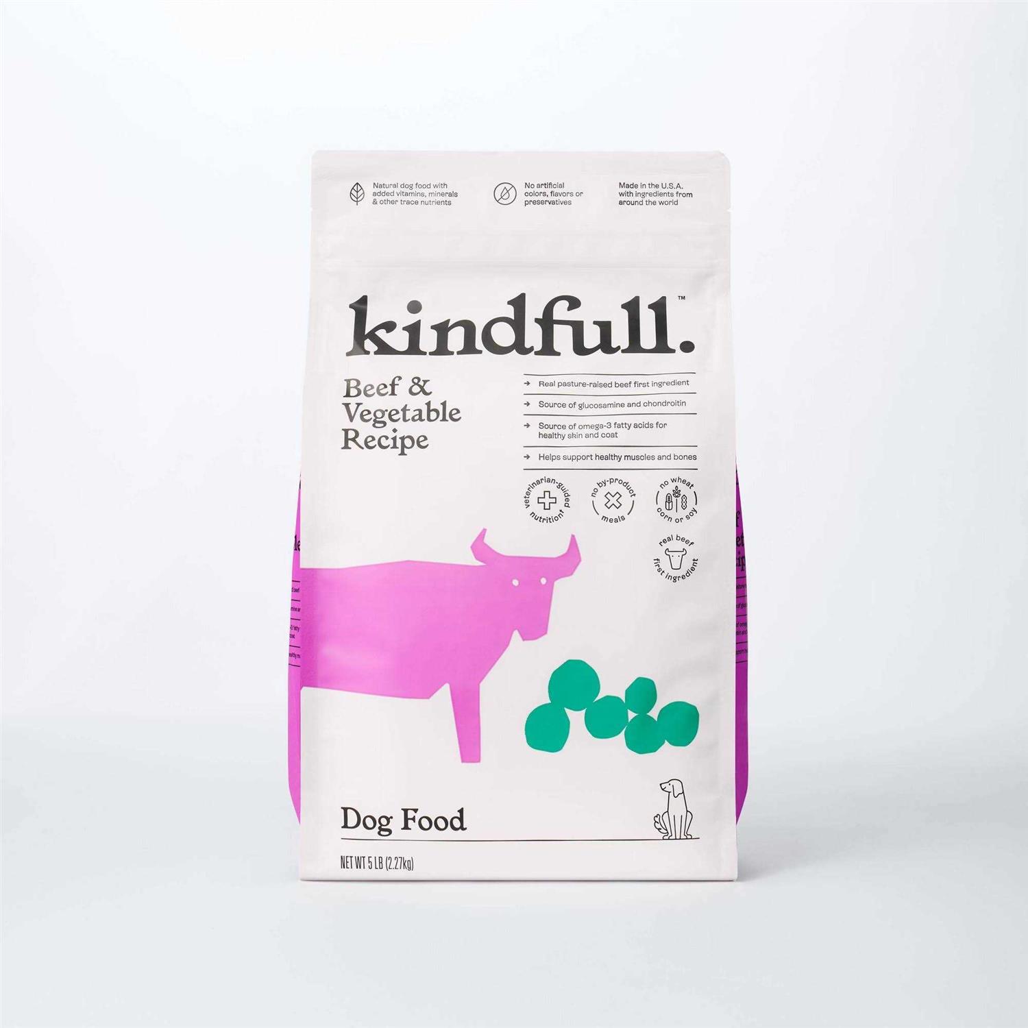 Kindfull Beef and Vegetable Recipe Dry Dog Food - Pet Supplies online store