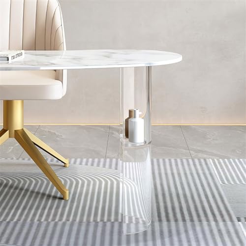 Office Desk Light Luxury Office Desk Pc Table Acrylic Workbench Rock Plate Designer Desk Beauty Salon Consulting Table Suspension Study Writing PC Desk(200 * 70 * 75cm)