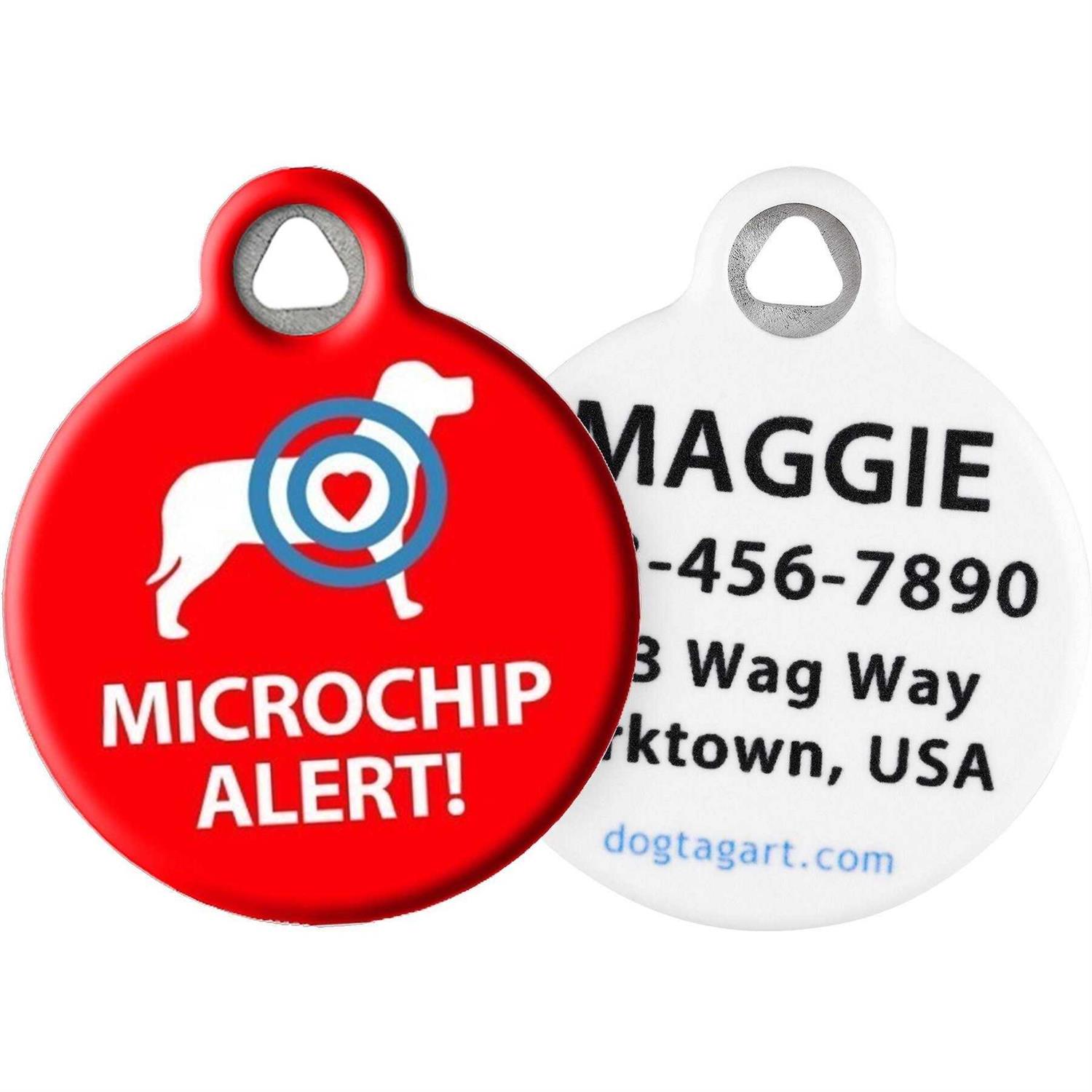Dog Tag Art Microchip Alert Personalized Dog & Cat ID Tag - Pet Supplies online store