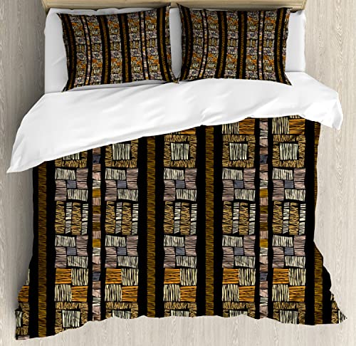 Ambesonne Leaf Duvet Cover Set, Digital Neon Vivid Colored Island Oceanic Flowers and Leaves, Decorative 2 Piece Bedding Set with 1 Pillow Sham, Twin Size, Turquoise Blue