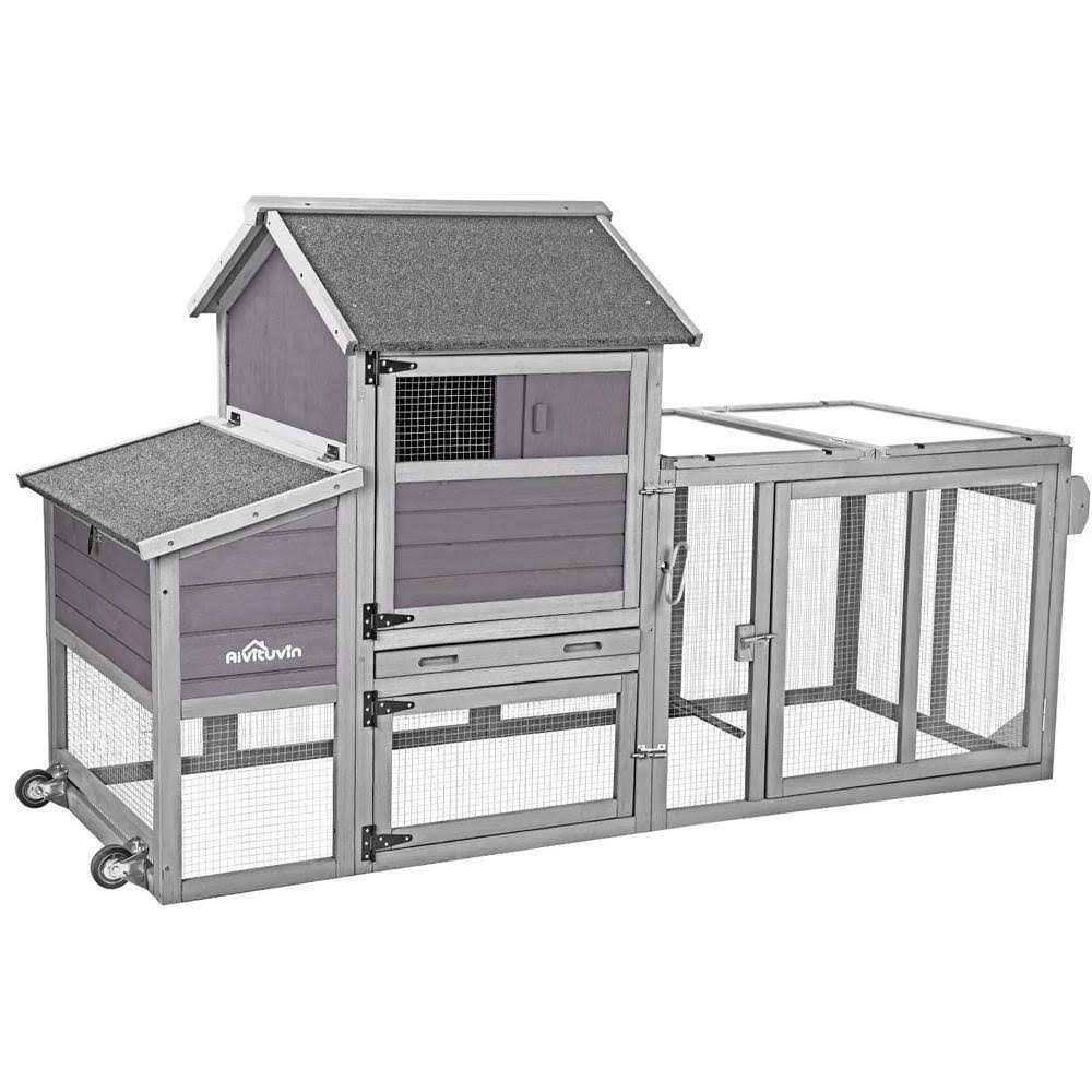 aivituvin Chicken Tractor Chicken House for 2-4 Hens AIR27 - Pet Supplies online store