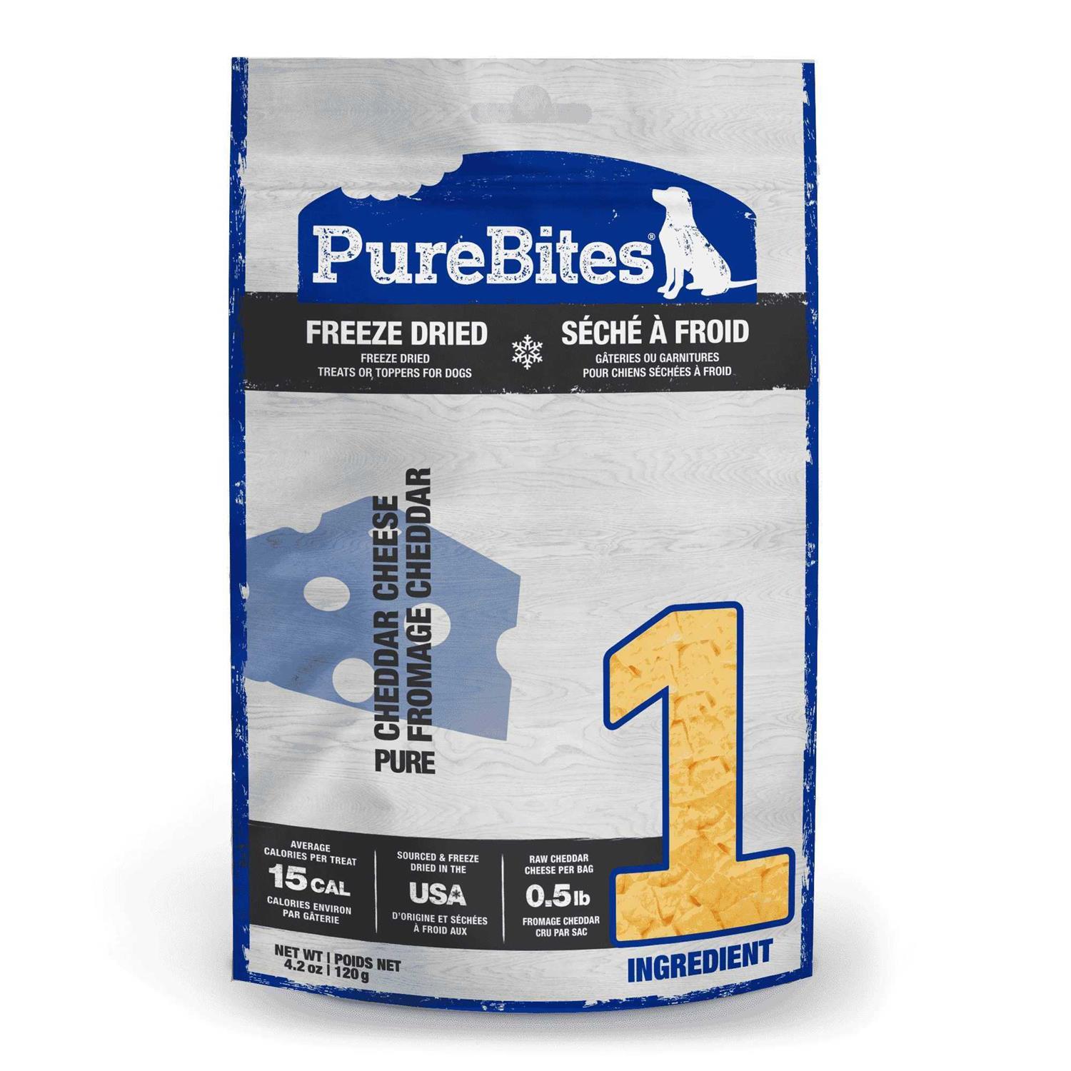 PureBites Cheddar Cheese Freeze Dried Dog Treats - Pet Supplies online store