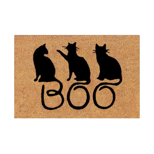 Halloween Witch Doormat Come in My Pretties Natural Coco Coir Door Mat Funny Home Decorations Non Slip Welcome Mat for Front Door Halloween Entrance Rugs for Home Kitchen Decor 24