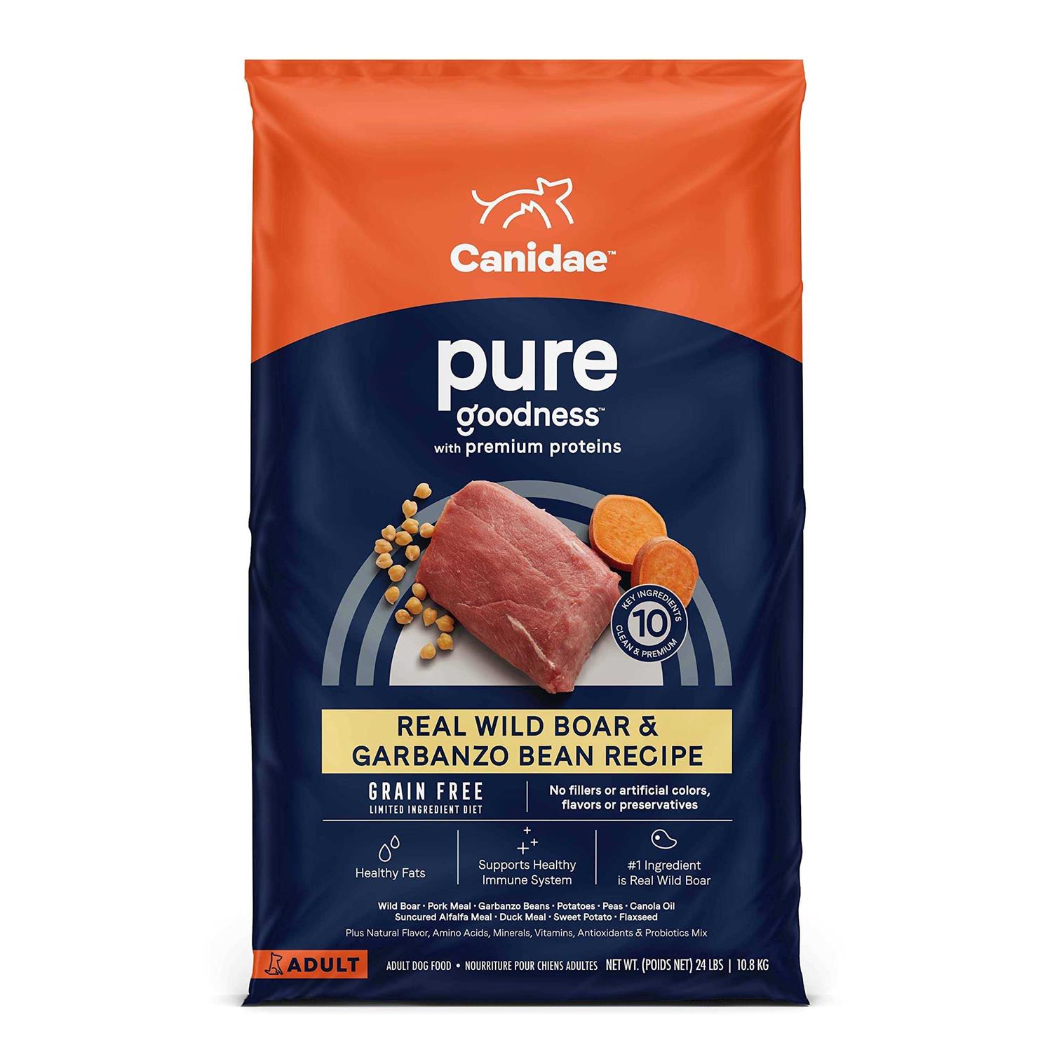 Canidae Grain Free Pure Wild Boar Garbanzo Bean Dry Dog Food - Pet Supplies online store