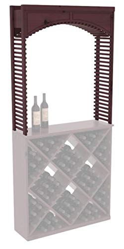 Wine Racks America® Knotty Alder Large Wine Cellar Arch. Satin Finish
