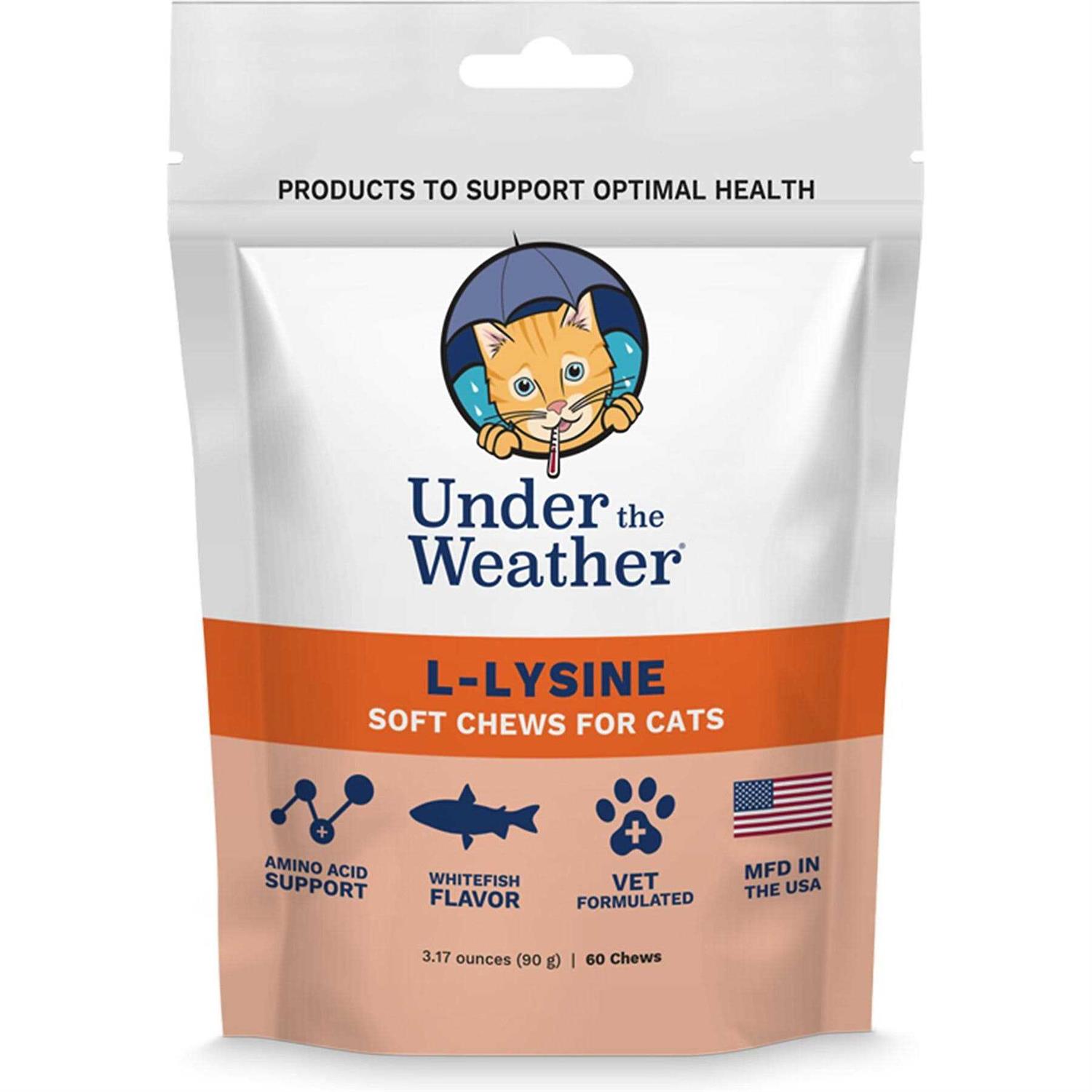 Under the Weather Cat Supplement L Lysine Soft Chews - Pet Supplies online store